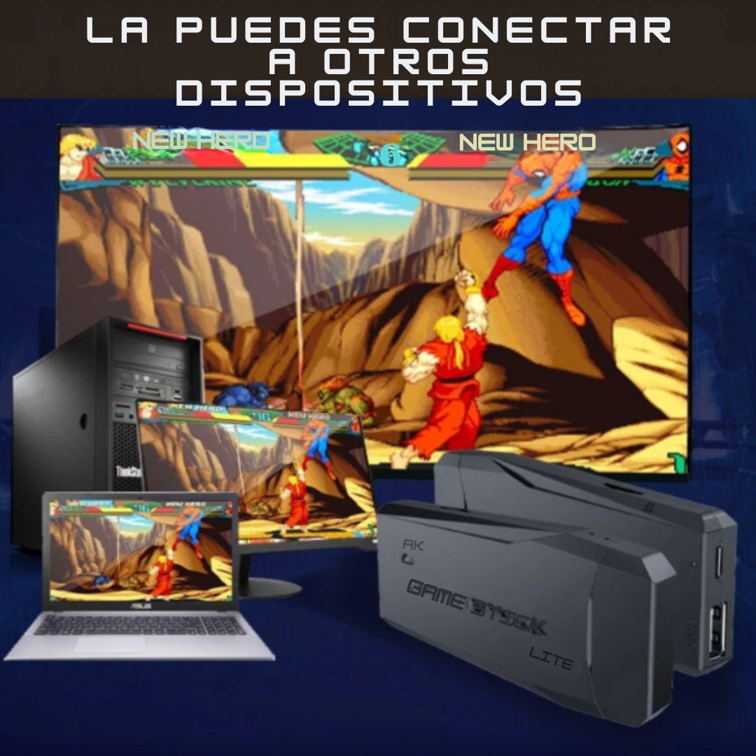 VideoConsola INALÁMBRICA Retro + 2 mandos GRATIS + 10.000 juegos