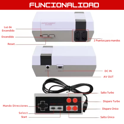 Mini Consola Retro NINTENDO